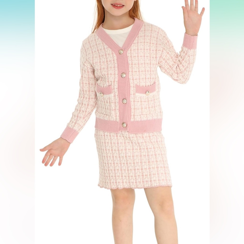 NWT Adorable two piece girls outfit (skirt and cardigan)